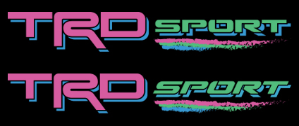 Custom TRD Stickers